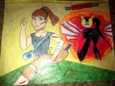 cuadro de mujer aventurera